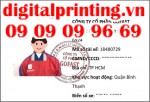 In thẻ tên Shipper GoFast lấy gấp tại Digital Printing