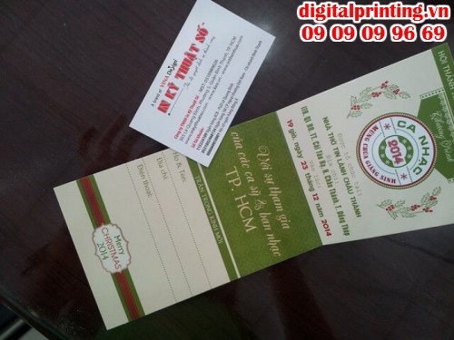 Công ty Digital Printing báo giá in giấy mời